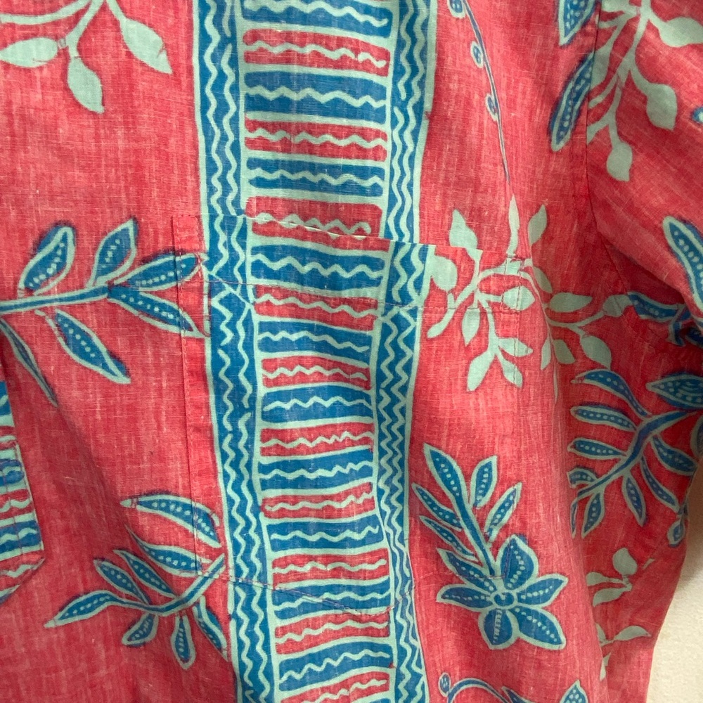 Reyn Spooner Vintage Pink Blue Reyn Spooner Lahaina Sailor Short Sleeve Shirt - Picture 5 of 8
